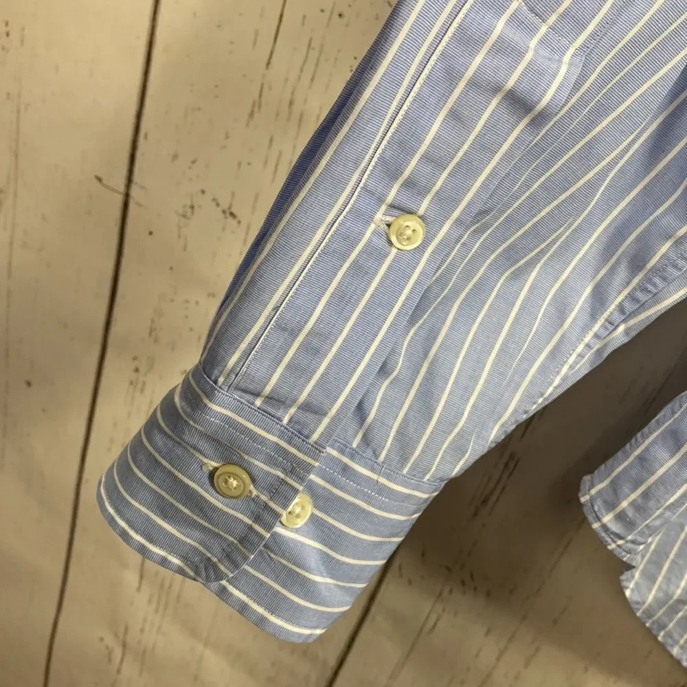 Polo By Ralph Lauren Mens Striped Long Sleeve Button Down Shirt Nautical Preppy